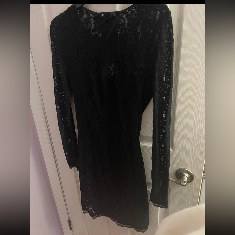Black lace express lace dress